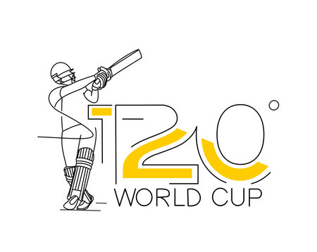 T20 world cup cricket championship poster, template, brochure, decorated, flyer, banner design.のイラスト素材