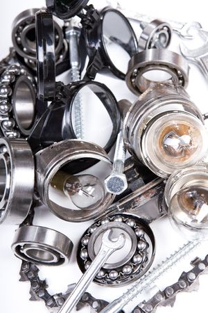 industrial  heavy mechanic metal setの写真素材