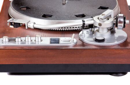 vintage old music object on white backgroundの写真素材