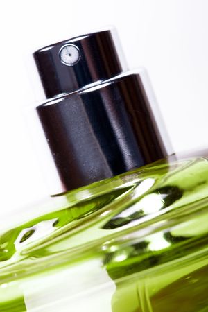 bottle of parfums on white backgroundの写真素材