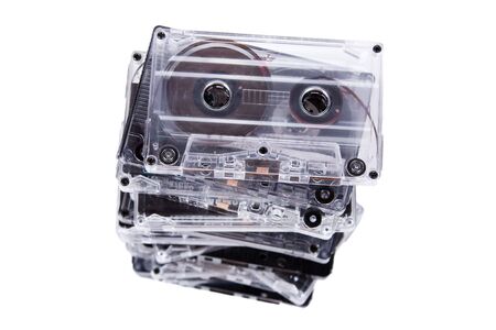 vintage old music object on white backgroundの写真素材