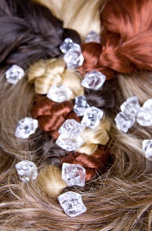 beautiful shiny healthy style hairの写真素材