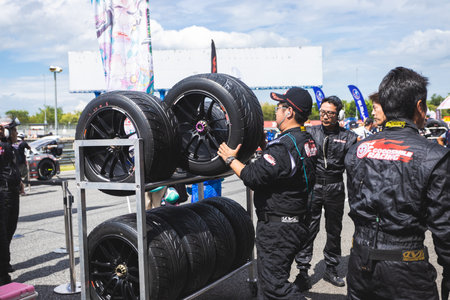 Buriram, Thailand - 30 June 2019 : Chang SuperGT race match,  racing team - good smile racing...