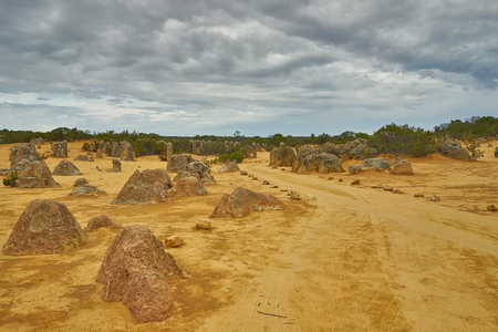 Pinnacles Desert, Australiaの写真素材