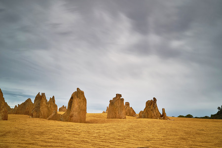 Pinnacles Desert, Australiaの写真素材