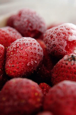 Frozen strawberries の素材