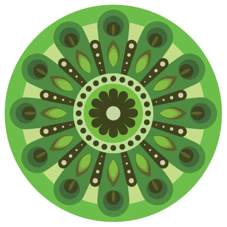 vector graphics of colorful design mandalas with unique carvings. suitable for ceramics, tattoos, stickers, digital printing etcのイラスト素材