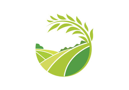 this creative and unique Agriculture logo and icon designのイラスト素材