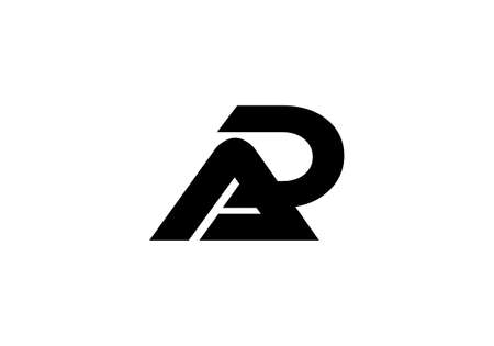 creative latter AD logo iconのイラスト素材