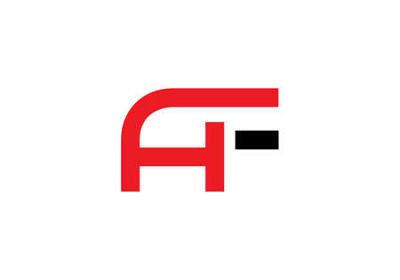 this is a creative latter AF icon designのイラスト素材