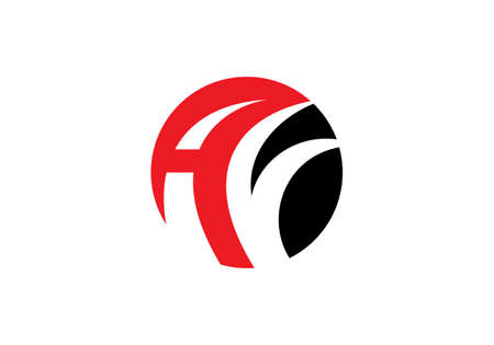 this is a creative latter AF icon designのイラスト素材