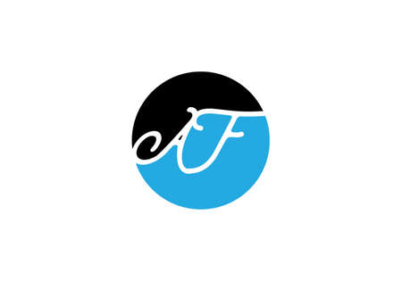 this is a creative latter AF icon designのイラスト素材