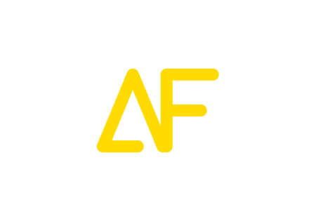 this is a creative latter AF icon designのイラスト素材