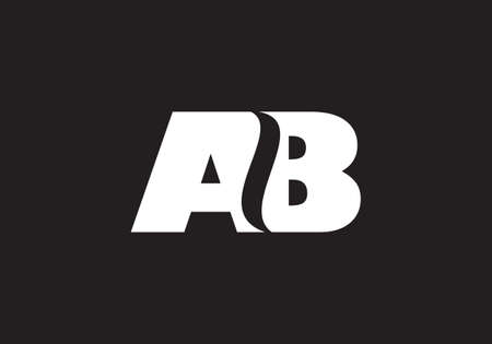 AB logo creative modern logo design vector imageのイラスト素材