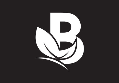 this is a creative B letter butterfly icon designのイラスト素材