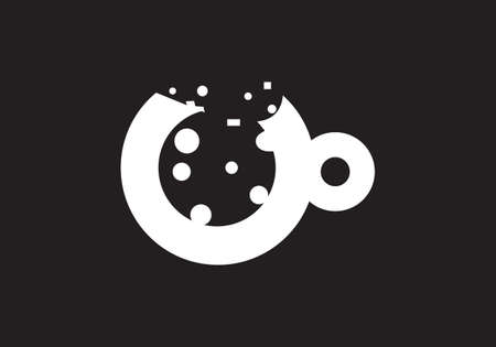 this is creative coffee cup icon designのイラスト素材