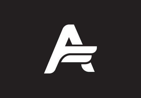 letter AF   icon designのイラスト素材