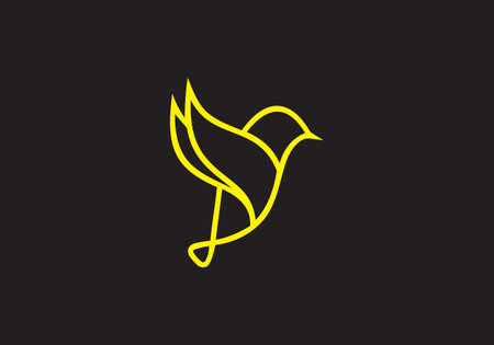 this is a creative bird logo designのイラスト素材