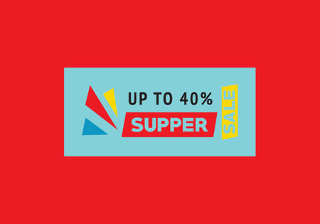 Up to 70% super sale. Vector illustration. Flat design.