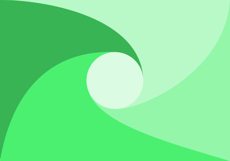 abstract green background with a circle in the center. vector illustrationの写真素材