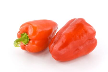 red pepper on white backgroundの写真素材
