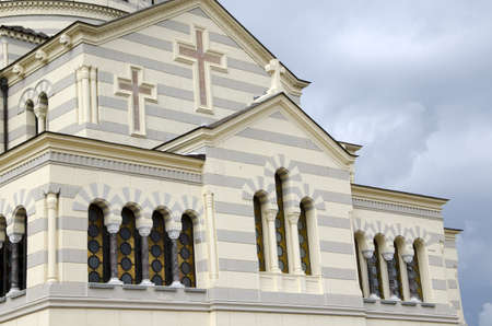 roof of church against clouds