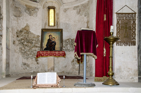 interior in the ancient Armenian monastery