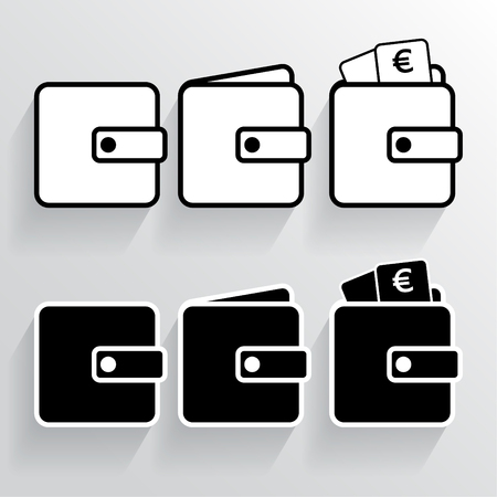 purse icon vector illustration. Isolated badge flat design for website or appのイラスト素材