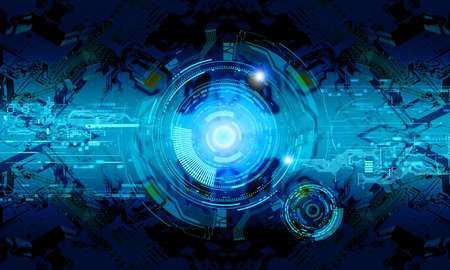 high technology conceptの写真素材