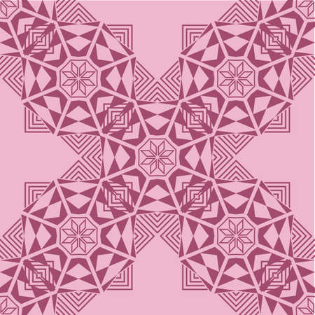 Abstract seamless pattern in art deco style. Geometric seamless pattern with stylish classic texture.のイラスト素材
