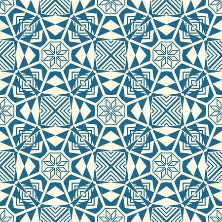 Abstract seamless pattern in art deco style. Geometric seamless pattern with stylish classic texture.のイラスト素材