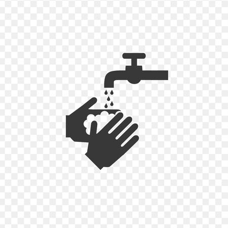 Wash your hand sign. Stock Vector illustrationのイラスト素材