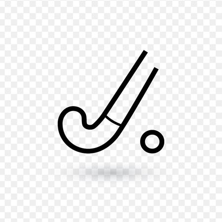vector isolated field hockey icon. Stock vector illustrationのイラスト素材