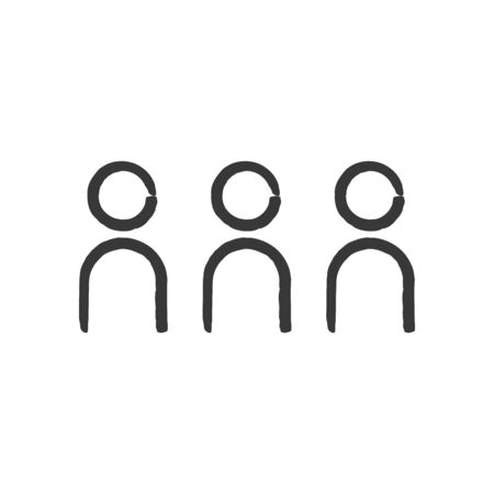 User icon flat icon. Stock vector illustrationのイラスト素材