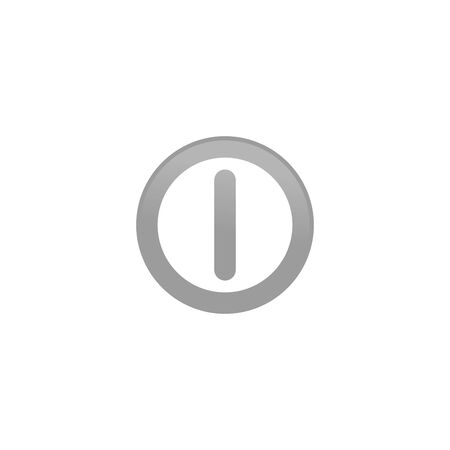 On Off switch - vector icon.Stock vector illustration isolated on white background.