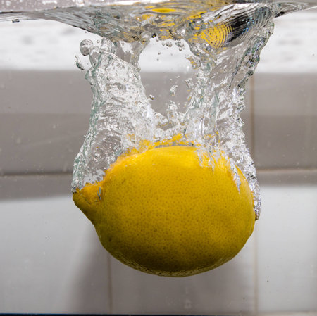 refreshing lemonの写真素材
