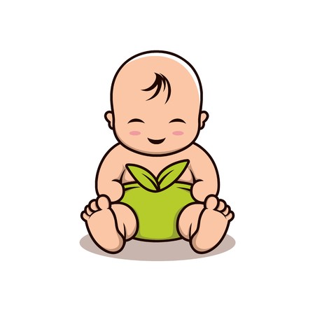Baby illustration vectorのイラスト素材