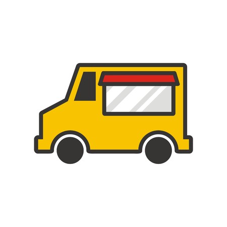 Food truck logo vectorのイラスト素材