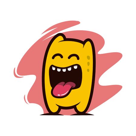 Little monster illustration vectorのイラスト素材