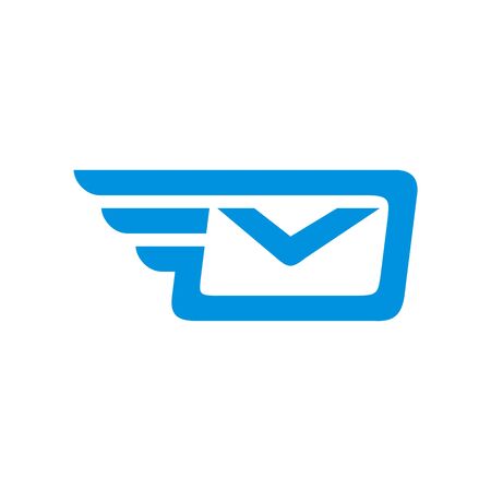 quick mail logo vectorのイラスト素材