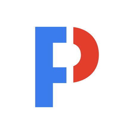 FP initial logo designのイラスト素材