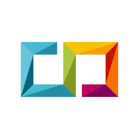 CD initial logo Vector illustration.のイラスト素材