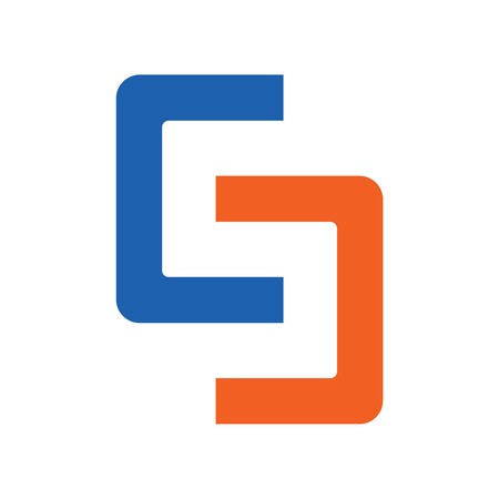 CS initial logo Vector illustration.のイラスト素材