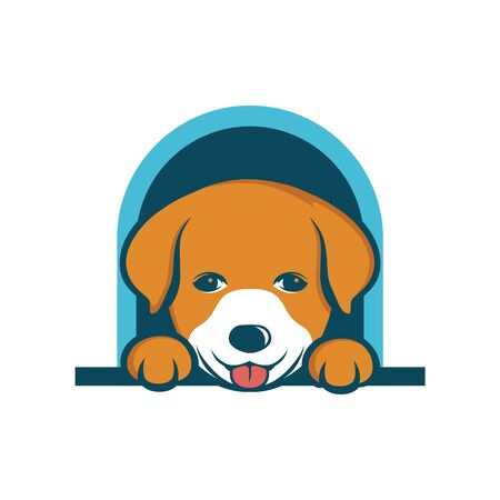 Dog logo vectorのイラスト素材