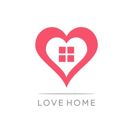 Love home logo vectorのイラスト素材