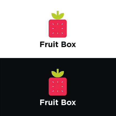 Fruit box logo vectorのイラスト素材