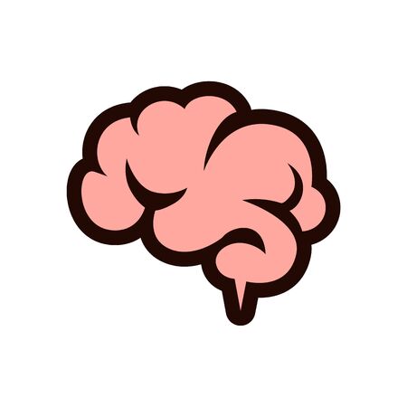 Brain logo designのイラスト素材