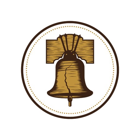 Liberty bell illustration vectorのイラスト素材