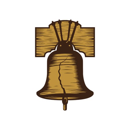 Liberty bell illustration vectorのイラスト素材