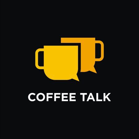 Coffee Talk logo designのイラスト素材